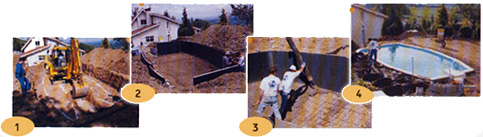 construcción piscina